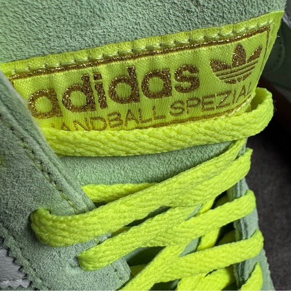 Adidas Handball Spezial Sneakers Solar Yellow Cloud White Gold Metallic 8.5 - Picture 8 of 13